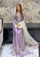 Minal Lilac – Shisha Silk Tassel Kaftan | Muntaha By Shanzay Fahad