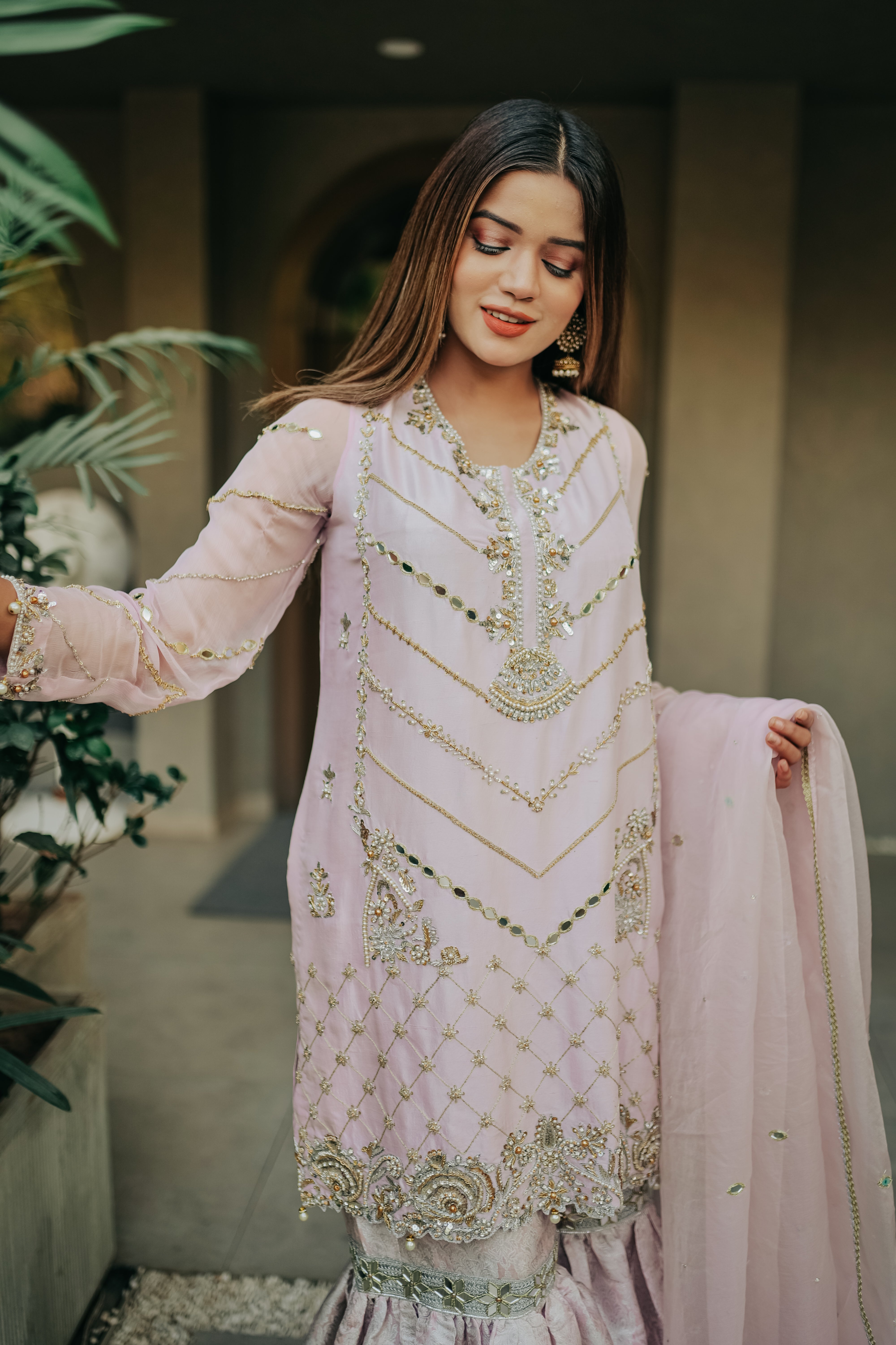 Purple Raw Silk- Luxury Pret