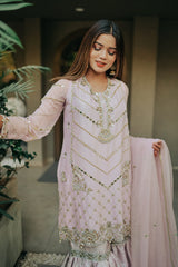 Purple Raw Silk- Luxury Pret