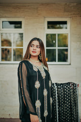 Black Chiffon-Luxury Pret.