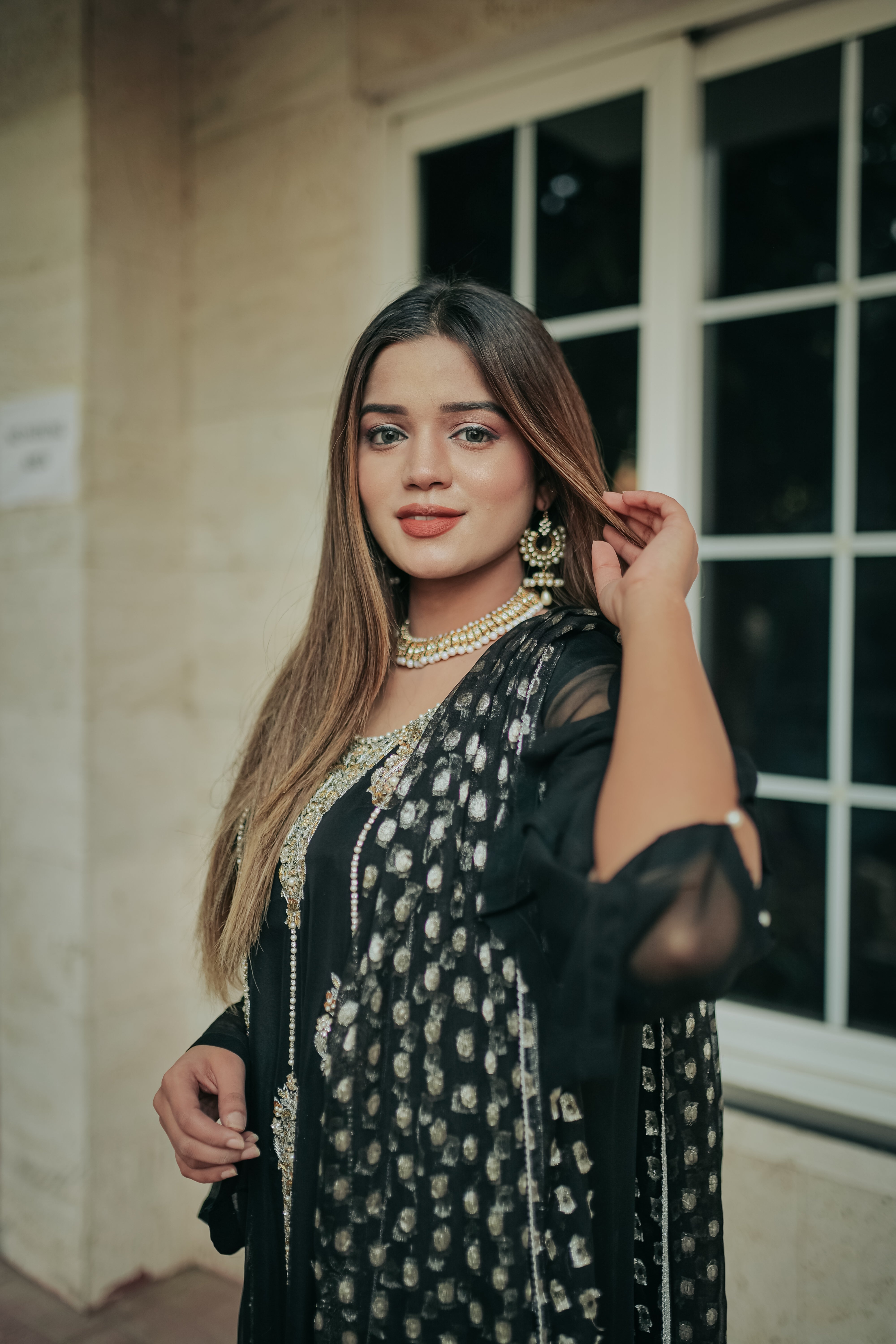 Black Chiffon-Luxury Pret.