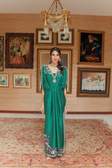 Emerald Green Kaftan .