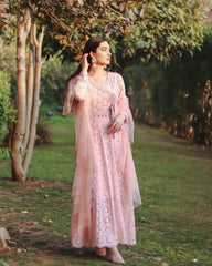 Pink Cotton Chicken Pashwaz