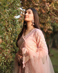 Pink Cotton Chicken Pashwaz
