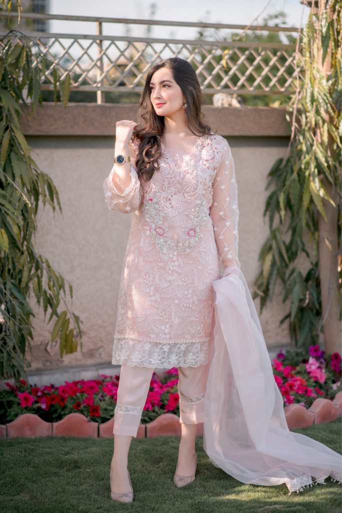 Pink Pure Organza outfit