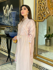 Pink embroidered outfit