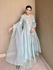 Raw silk peshwas