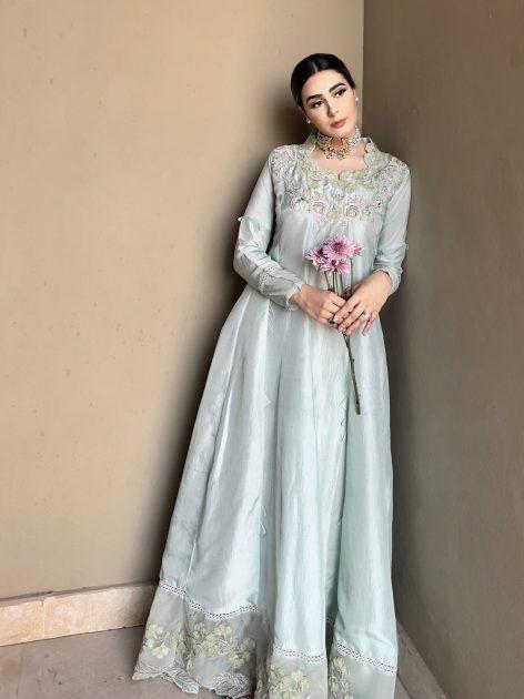 Raw silk peshwas