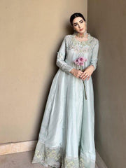 Raw silk peshwas