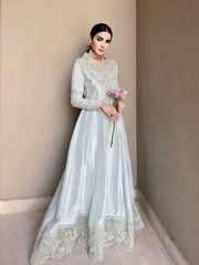 Raw silk peshwas