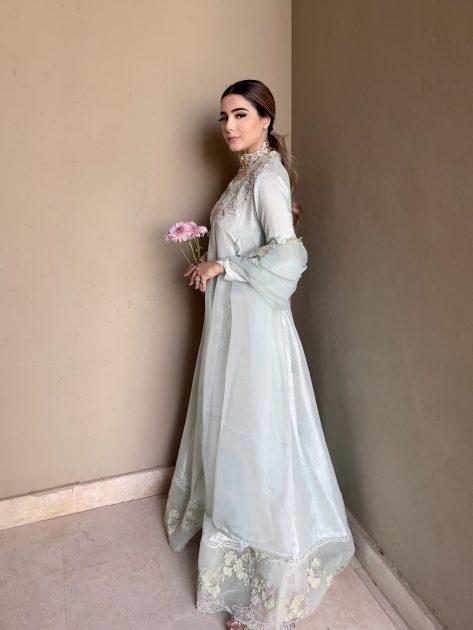 Raw silk peshwas