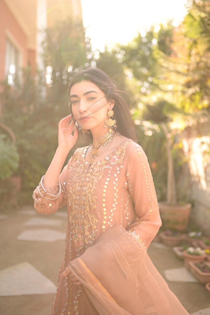 Rose Pink Organza 3 PC