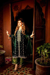 Emeraled green outfit