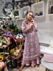 LILAC ORGANZA EMBRIODERED OUTFIT