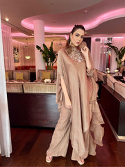 Bronze self-silk drape