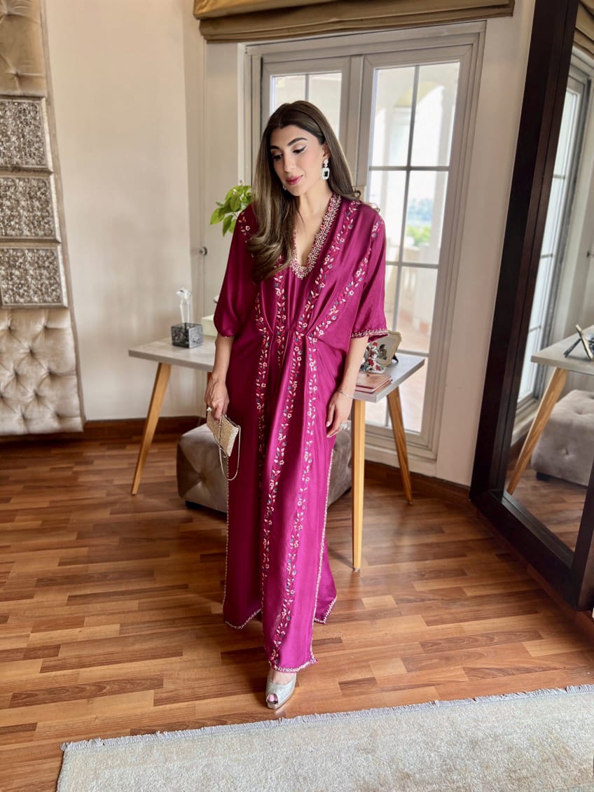 MAGENTA KAFTAN