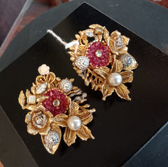 MAROON SHADE EARRINGS