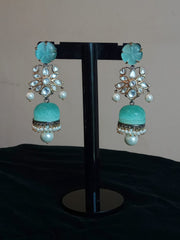 Aqua earrings