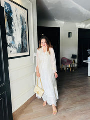 White Organza Outfit