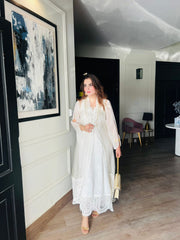 White Organza Outfit