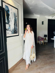 White Organza Outfit