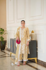 BEIGE EMBROIDERED OUTFIT