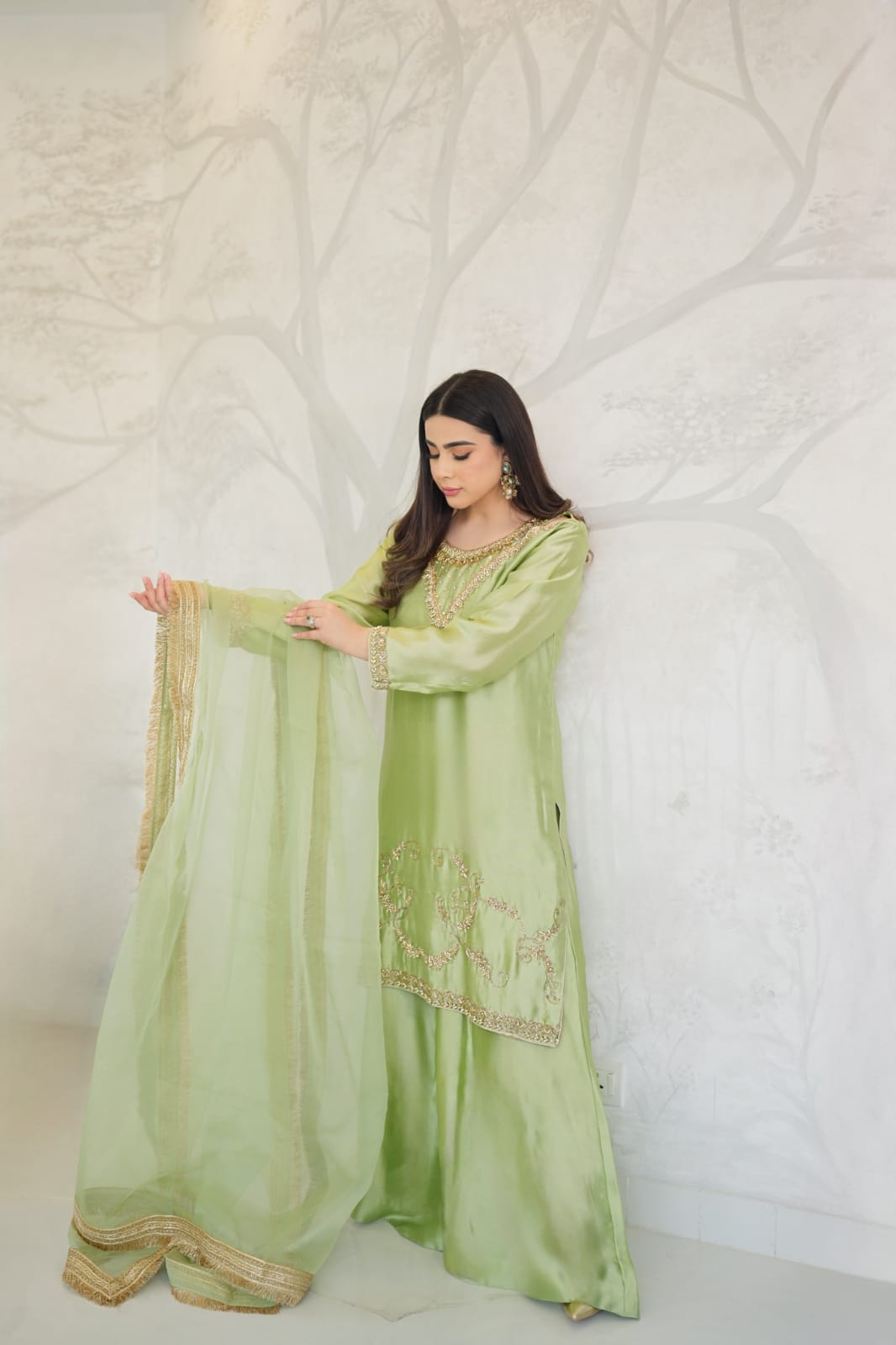 MINT GREEN SHARARA