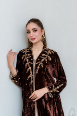 Chocolate brown pure velvet