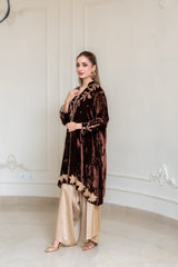 Chocolate brown pure velvet