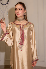 Ivory pure tissue silk