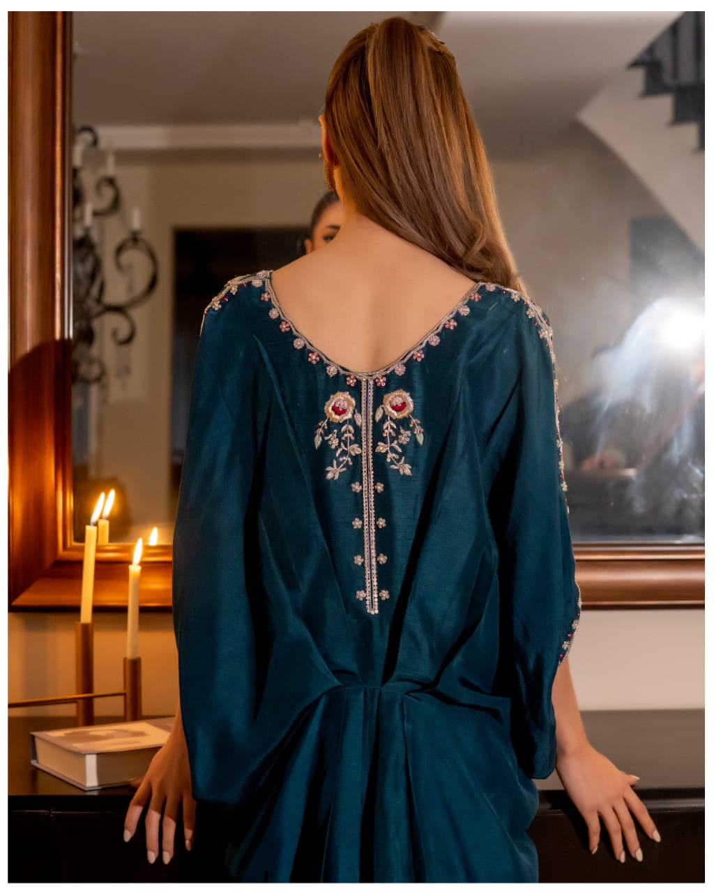 Teal kaftan