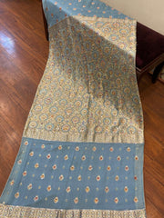 Blue multi shawl
