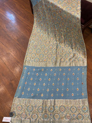 Blue multi shawl
