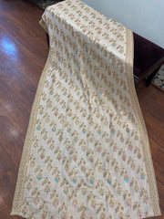 Beige and gold shawl