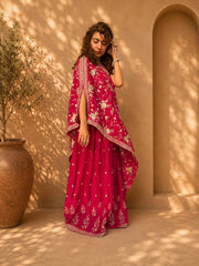Kiran Raj Fuchsia Garara Set