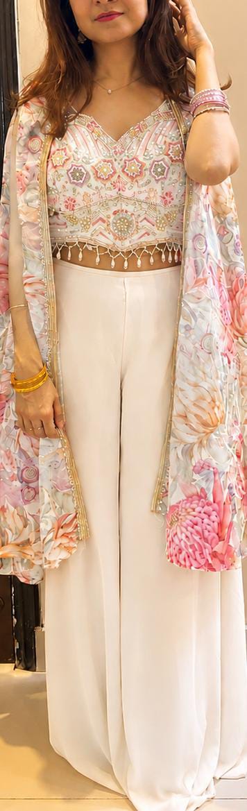 Kiran Raj Pearl Off White Co-ord Set
