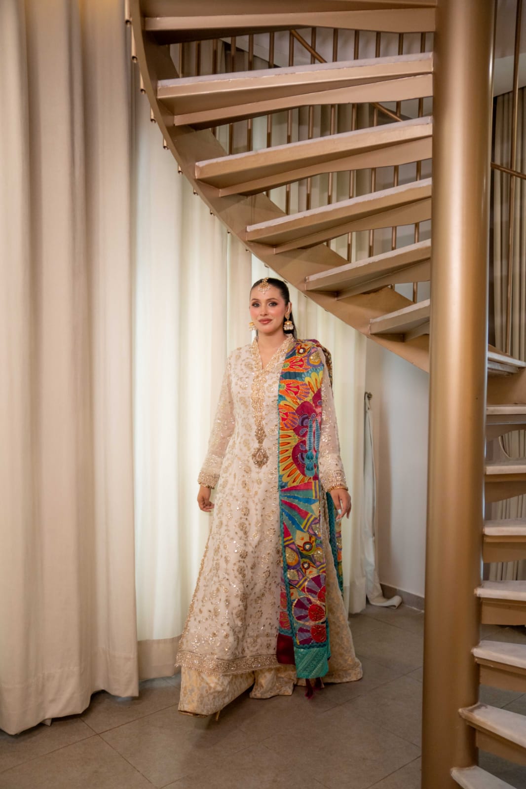 Sheesh Mahal White Shisha Work Luxury Formal – Wardrobe Essentials