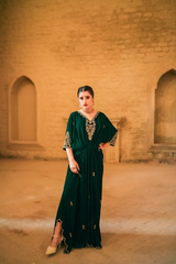 Green Velvet-Kaftan 